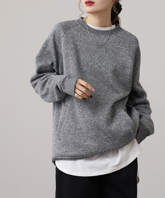 【秋冬物新商品】ニットフリースクルーネック #JF022-524
