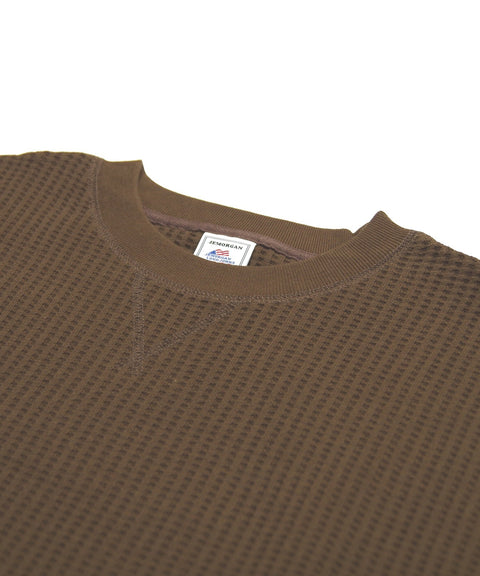 ビッグワッフルBIG SIZEクルーネック #JD042-52S