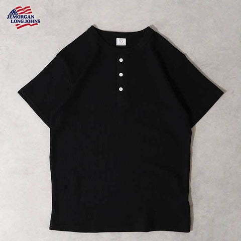 【人気アイテム】ワッフルヘンリーネック半袖Ｔ（パック入り） #JE197