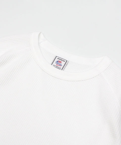 ワッフル7分袖クルー #JD009