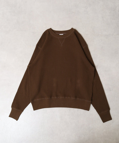 ビッグワッフルBIG SIZEクルーネック #JD042-52S