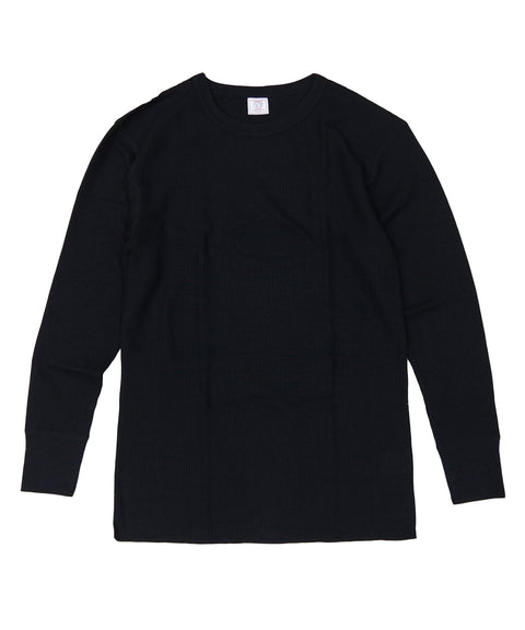【定番パックＴ】ワッフルクルー長袖Ｔ（パック入り） #JC088