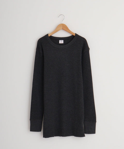 【定番パックＴ】ワッフルクルー長袖Ｔ（パック入り） #JC088