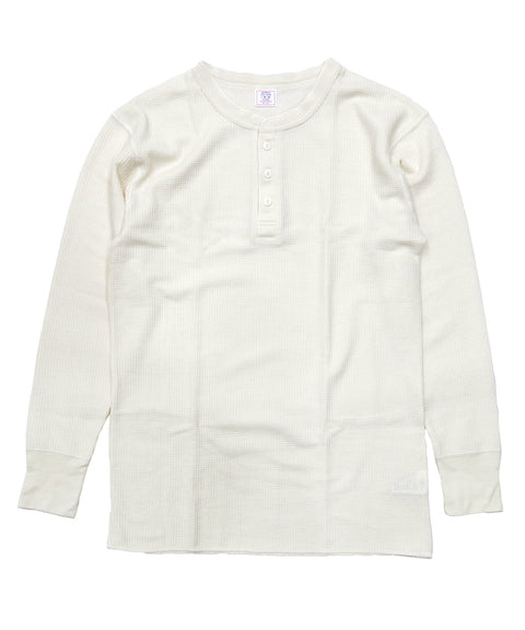 【定番】ワッフルヘンリー長袖Ｔ（パック入り） #JC189